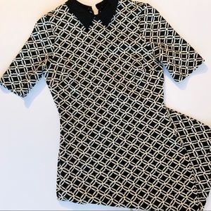 Black and White Print Midi